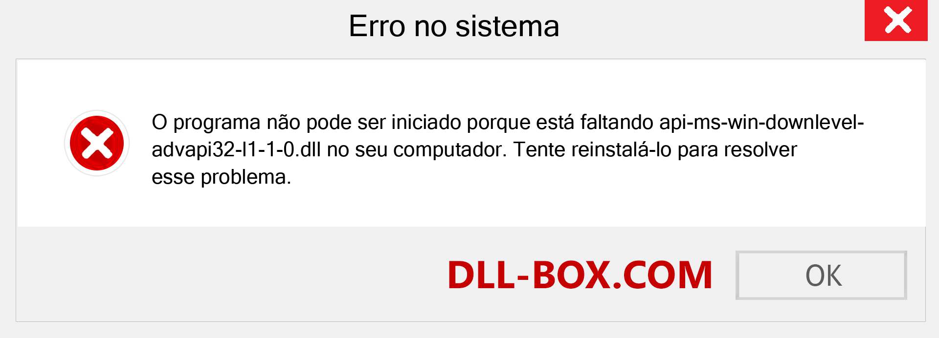 Arquivo api-ms-win-downlevel-advapi32-l1-1-0.dll ausente ?. Download para Windows 7, 8, 10 - Correção de erro ausente api-ms-win-downlevel-advapi32-l1-1-0 dll no Windows, fotos, imagens